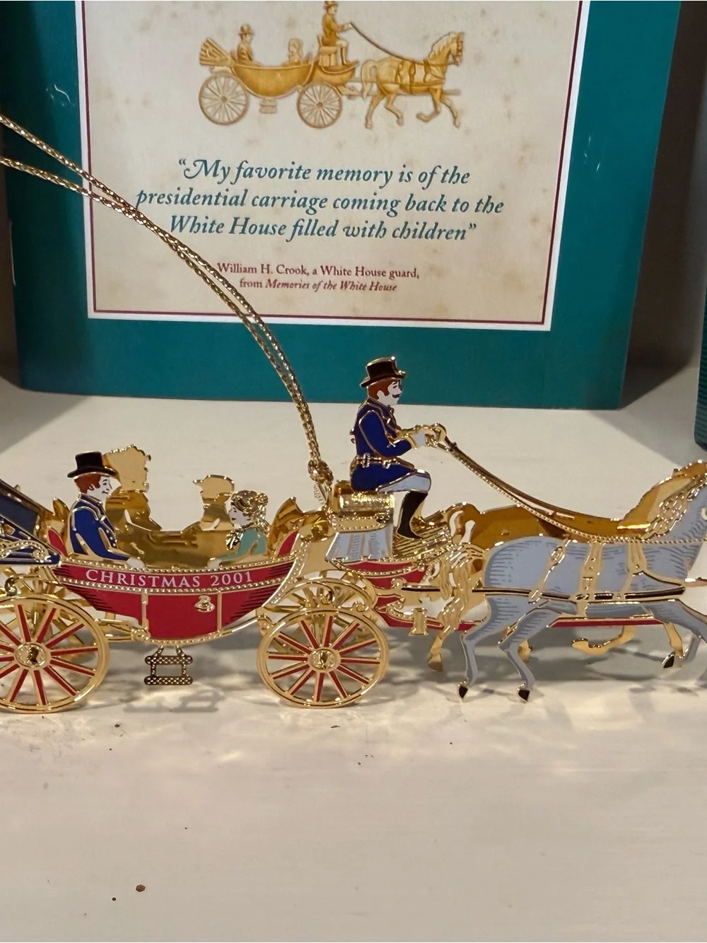 Christmas 2001 The White House Historical Association Ornament  in box